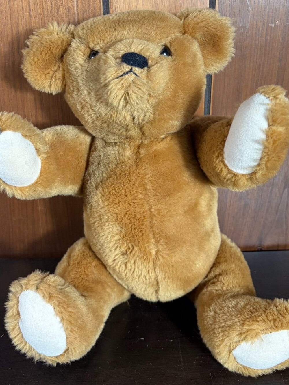15" Vintage 1987 Smithsonian Institute Plush Jointed Teddy Bear - Articulating
